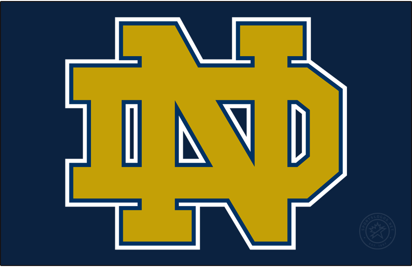 Notre Dame Fighting Irish 1986-2006 Alt on Dark Logo diy DTF decal sticker